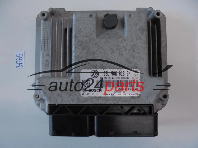 ECU Engine Controller SKODA 0281019117 03L906018QN EDC17C46