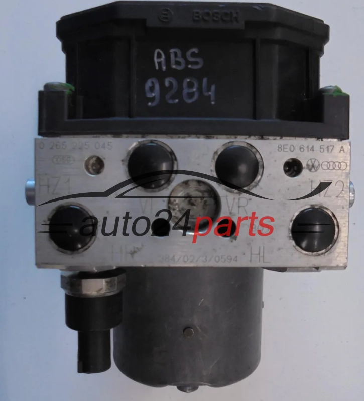 ABS Pump AUDI A4 B6 BOSCH 0 265 225 045, 0265225045, 8E0 614 517 A, 8E0614517A, 0 130 108 078, 0130108078, 0 265 950 012, 0265950012