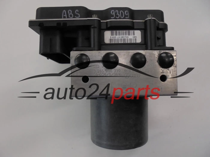 Pompe ABS et calculateur AUDI 0265236232 8K9614517M 8K9907379F 0265951319