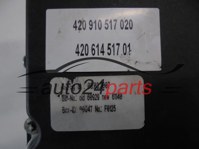 Pompe ABS et calculateur AUDI 0265235174 420614517 420910517020 0265950602