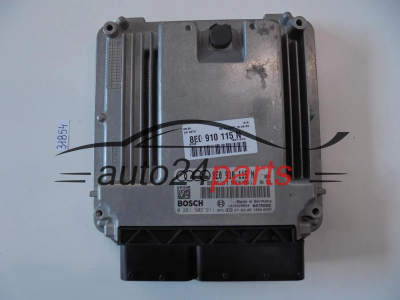 Sterownik silnika AUDI A4 2.0 TFSI 0261S02211 8E0910115N 8E0907115D MED9.1