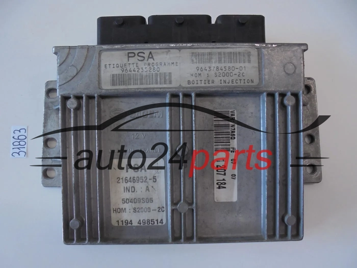 Sterownik silnka CITROEN XSARA 1.6 16V 9644235280 9643784580-01 21646952-5