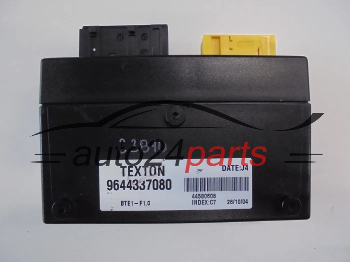 CENTRALKA MODUL STEROWNIK PEUGEOT 206 CABRIO TEXTON 9644337080
