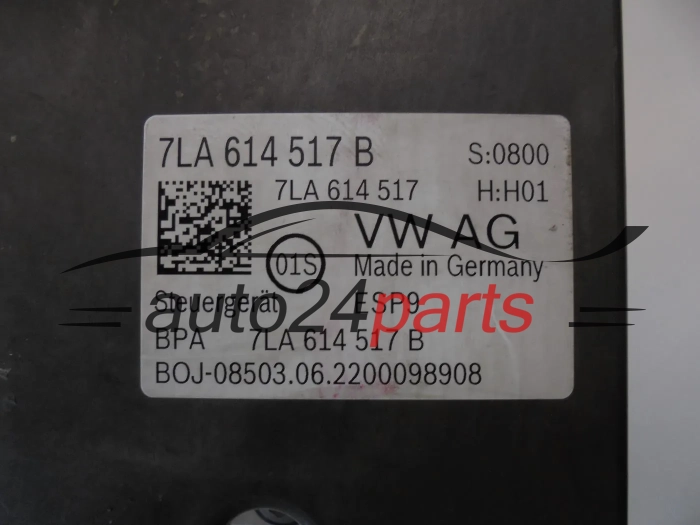 ABS Pumpe und steuergerät VOLKSWAGEN 0265293566 7LA614517B 0265956699