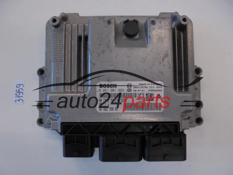 Sterownik silnika Peugeot 308 1.4 16V 0261201863 9666235880