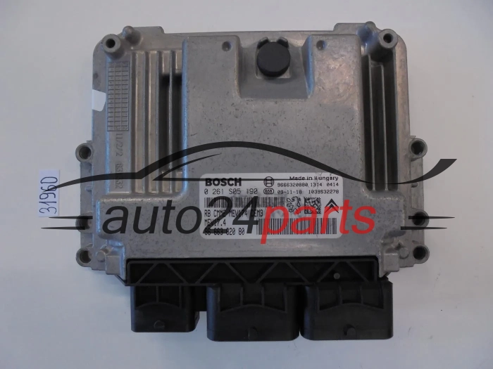 KOMPUTER STEROWNIK SILNIKA CITROEN PEUGEOT 1.6 BOSCH 0 261 S05 190, 0261S05190, 96 663 820 80, 9666382080, 9666320880, MEV17.4