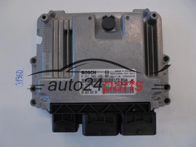 KOMPUTER STEROWNIK SILNIKA CITROEN PEUGEOT 1.6 BOSCH 0 261 S05 190, 0261S05190, 96 663 820 80, 9666382080, 9666320880, MEV17.4