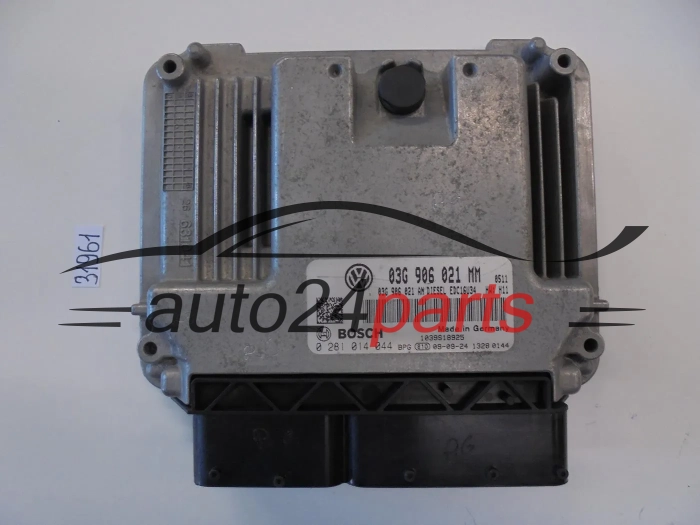 KOMPUTER STEROWNIK SILNIKA VW VOLKSWAGEN TOURAN 1.9 TDI 03G906021MM, 03G 906 021 MM, 03G906021AN, 03G 906 021 AN, BOSCH 0 281 014 044, 0281014044