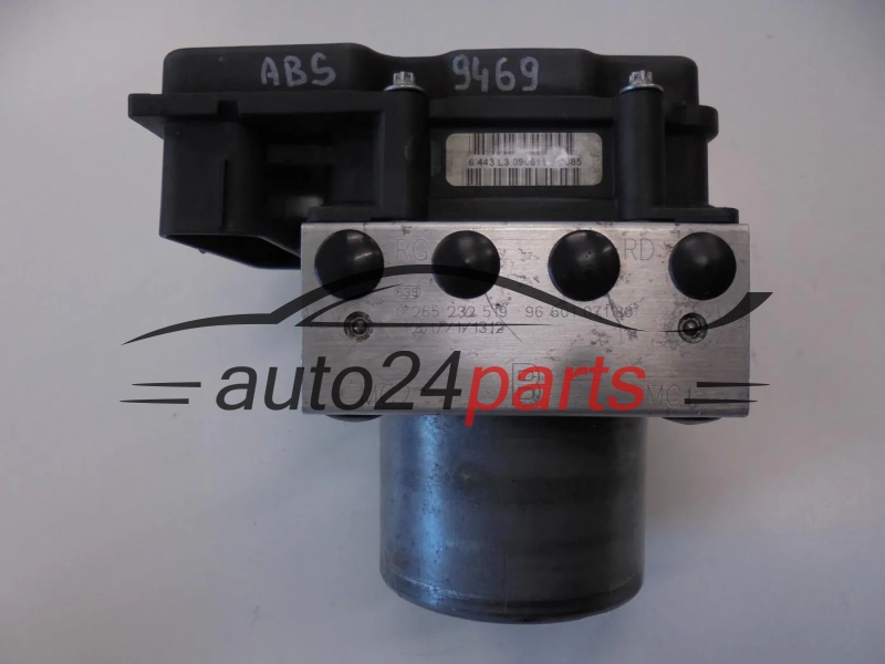 Pompa abs i sterownik PEUGEOT 0265232519 9660107180 0265800968