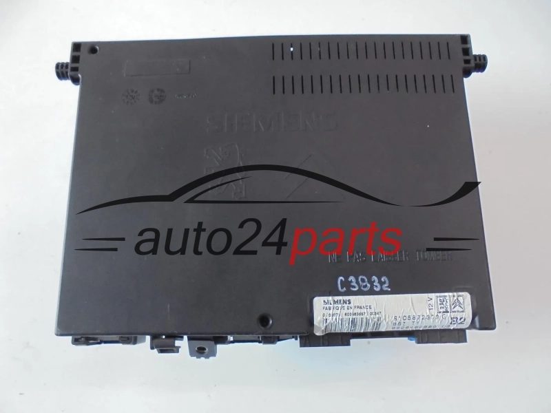 CENTRALKA MODUL STEROWNIK KOMFORTU BSI PEUGEOT 206 BSI T1 B2 SIEMENS S105872300G, S105872300 G, 9626460880 03