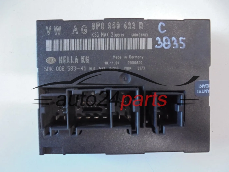 Centralka modul komfortu AUDI A3 8P0959433B 5DK00858345