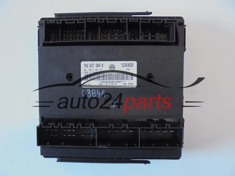 Moduł komfortu Volkswagen T5 7H0937049K 12243929