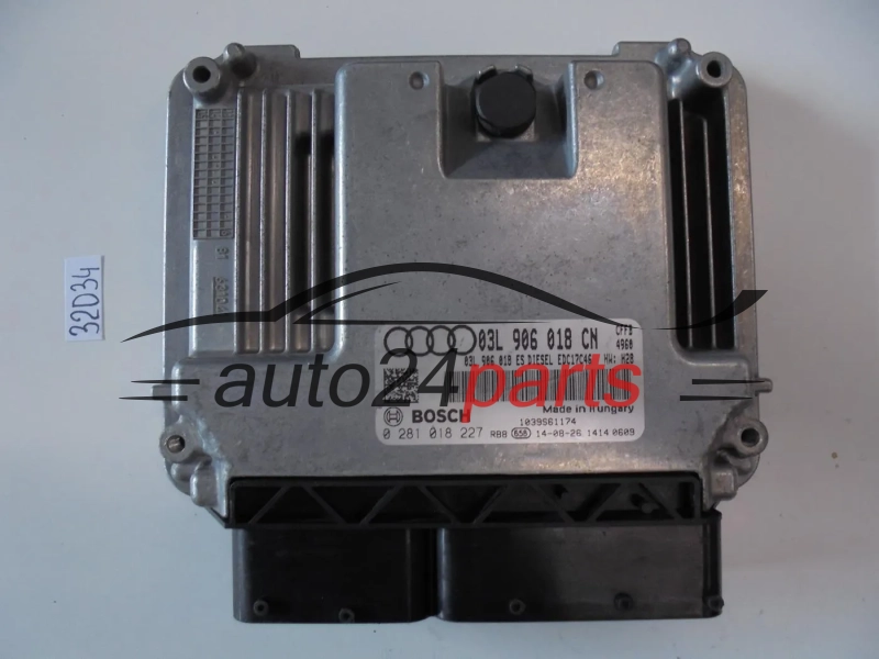 Komputer sterownik silnika Audi 0281018227 03L906018CN EDC17C46