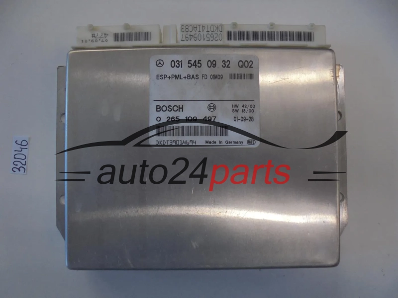 ABS Sterownik ESP+PML+BAS MERCEDES W220 0265109497 A0315450932 0315450932