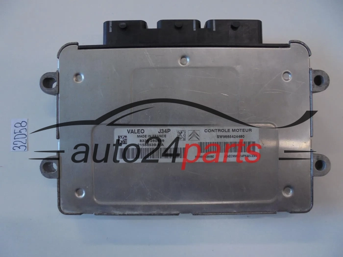 KOMPUTER STEROWNIK SILNIKA CITROEN C3 1.4 VALEO J34P 21586539-8 A, 215865398A, SW9665424480 HW9651696680