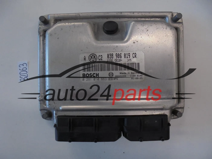 KOMPUTER STEROWNIK SILNIKA VW VOLKSWAGEN GOLF 1.9 TDI 038906019CR 038 906 019 CR, BOSCH 0 281 010 663, 0281010663, DIESEL EDC15P+ 1475 28SA5399