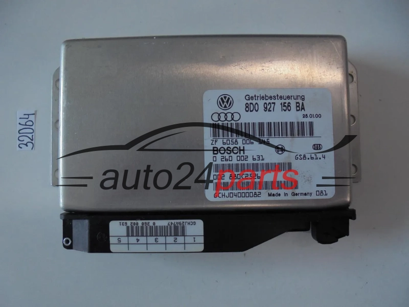 Sterownik skrzyni automatycznej AUDI 2.4 V6 0260002631 8D0927156BA