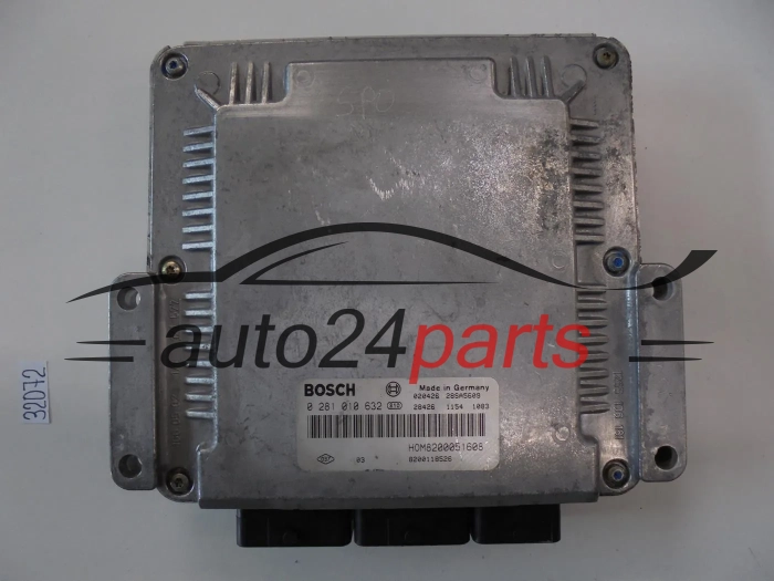 Sterownik silnika RENAULT TRAFIC 1.9 DCI 0281010632 HOM 8200051608 8200204836