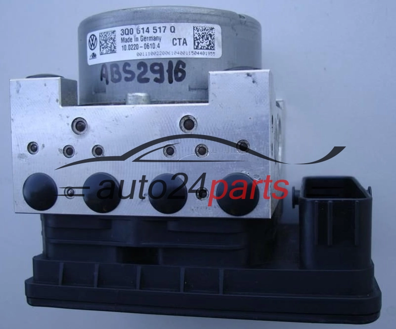 ABS PUMP VW VOLKSWAGEN GOLF 3Q0614517Q, 10.0220-0610.4, 10022006104, 3Q0907379Q, 10.0916-0317.3, 10091603173
