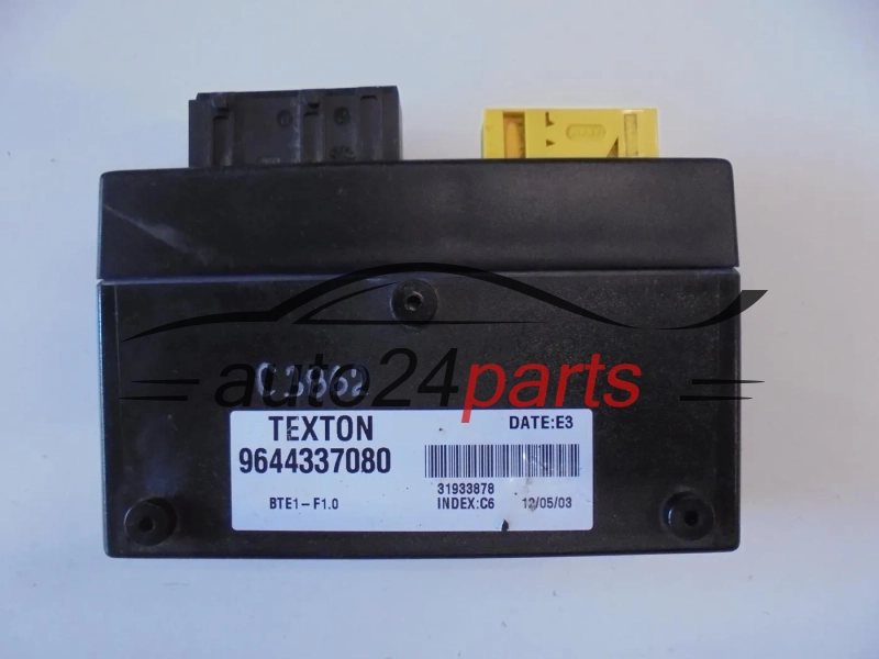 CENTRALKA MODUL STEROWNIK PEUGEOT 206 CABRIO TEXTON 9644337080