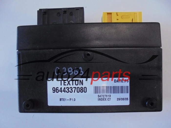 CENTRALKA MODUL STEROWNIK PEUGEOT 206 CABRIO TEXTON 9644337080