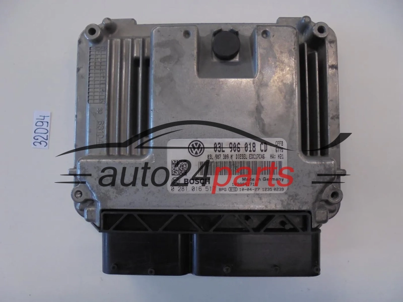 Sterownik silnika VOLKSWAGEN TIGUAN 0281016517 03L906018CD EDC17C46