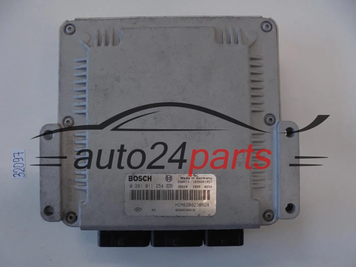 KOMPUTER STEROWNIK SILNIKA RENAULT MASTER 2.5 DCI BOSCH 0 281 011 254, 0281011254 HOM8200236624 8200236618 -