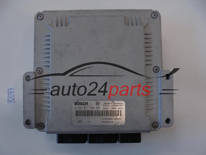 KOMPUTER STEROWNIK SILNIKA RENAULT MASTER 2.5 DCI BOSCH 0 281 011 254, 0281011254 HOM8200236624 8200236618 -