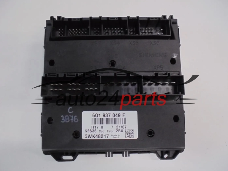 CENTRALKA MODUL STEROWNIK KOMFORTU SEAT IBIZA SKODA FABIA VW POLO 6Q1937049F 5WK48217