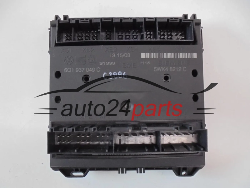 CENTRALKA MODUL STEROWNIK KOMFORTU 6Q1937049C / 6Q1 937 049 C / SIEMENS 5WK4 8212 C / 5WK48212C SEAT IBIZA SKODA FABIA VW POLO