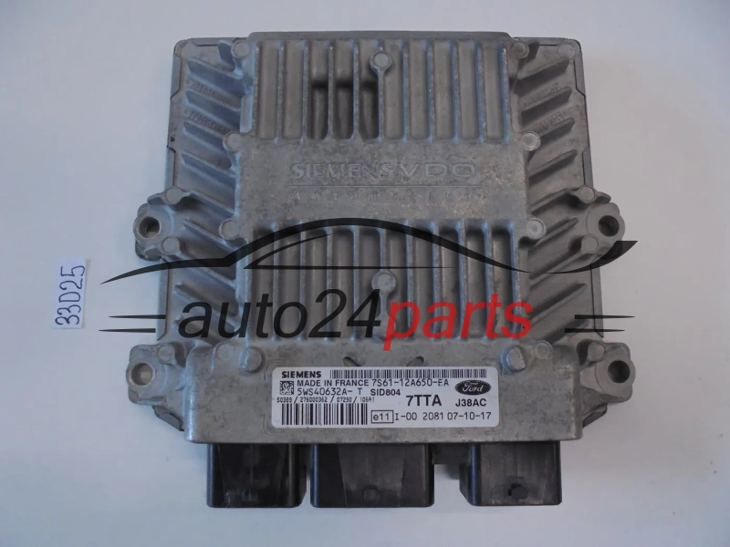 Sterownik silnika FORD FIESTA 1.4 TDCI 5WS40632A-T 7S6112A650EA