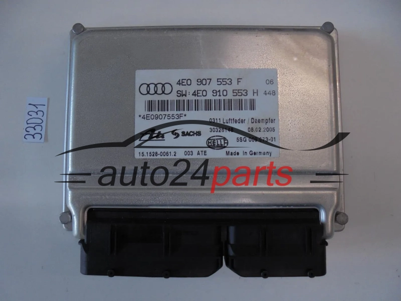 STROWNIK ZAWIESZENA AUDI A8 HELLA 5SG 009 073-01, 5SG00907301, ATE 15.1528-0061.2, 15152800612, 4E0 907 553 F, 4E0907553F, 4E0 910 553 H, 4E0910553H
