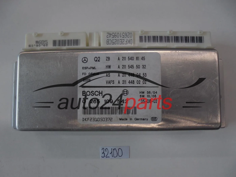 Steuergerät  ABS ESP+PML MERCEDES BENZ 0265109542 A2115406145