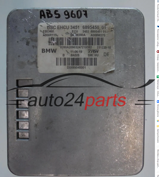 Pompa abs i sterownik BMW 6895450 6895451