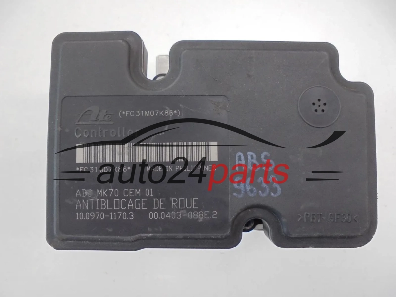 Abs pompa i sterownik CITROEN PEUGEOT 9675185380 10020702204 10097011703
