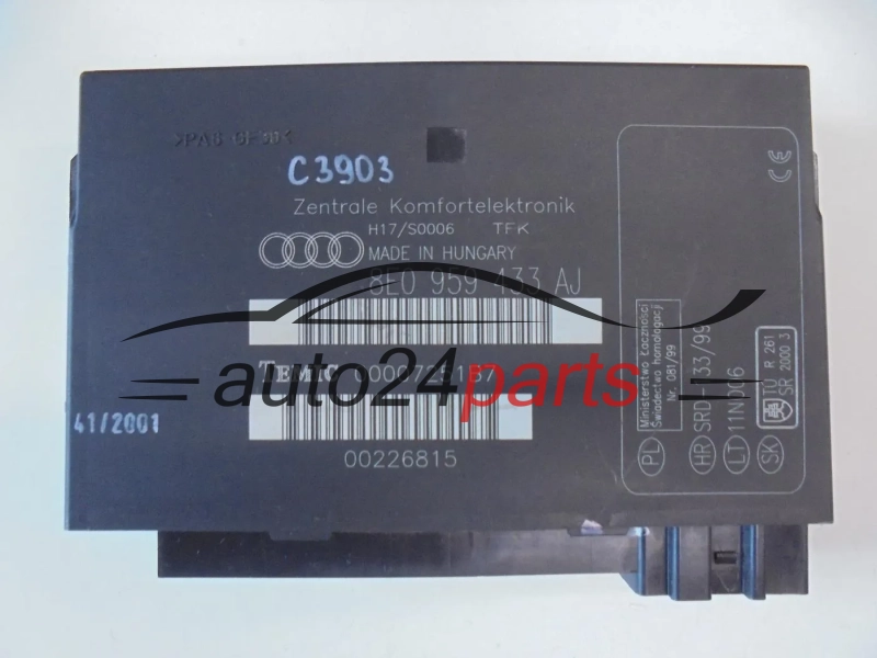 Moduł komfortu Audi A4 B6 8E0959433AJ TEMIC