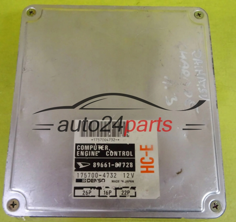 Sterownik silnika Daihatsu Denso 89661-87728 175700-4732 HC-E – etykieta ECU