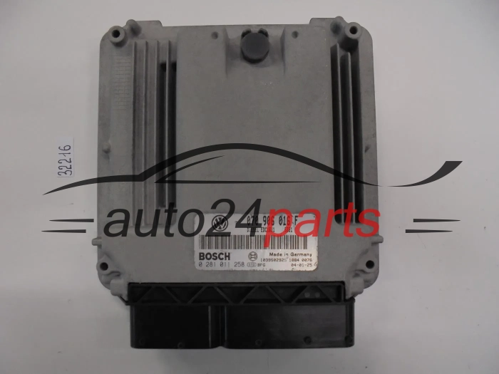 Sterownik silnika VOLKSWAGEN TOUAREG 2.5 TDI 0281011258 070906016F EDC16U1