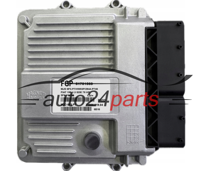Sterownik silnika Fiat Grande Punto 1.3 Multijet 75 KM Magneti Marelli MJD 6F3.P7 51871569 71600.019.04