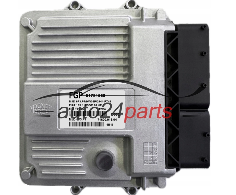 Sterownik silnika Fiat Grande Punto 1.3 Multijet 75 KM Magneti Marelli MJD 6F3.P7 51871569 71600.019.04