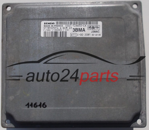CALCULATEUR MOTEUR FORD FIESTA SIEMENS S118107014 A,  FoMoCo 4S61-12A650-CA