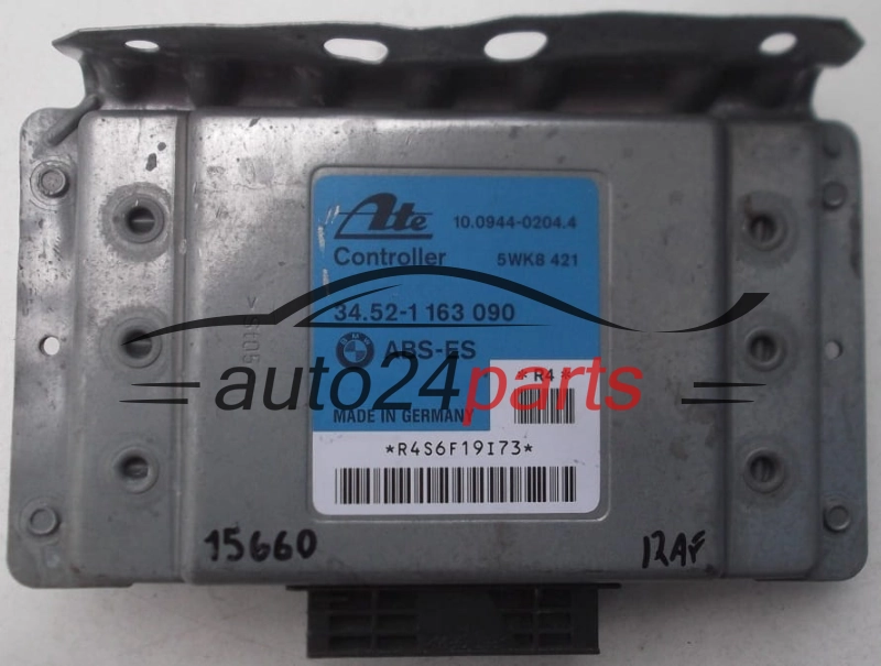 ECU CONTROLLER ABS BMW E36 ATE 10.0944-0204.4, 10094402044, 5WK8 421, 5WK8421, 34.52-1 163 090, 34521163090