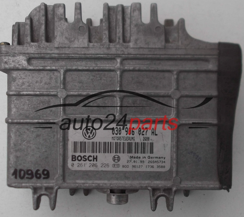 ΜΟΝΑΔΑ ΕΛΕΓΧΟΥ ΚΙΝΗΤΗΡΑ VW VOLKSWAGEN LUPO 1.0 030906027AL, 030 906 027 AL BOSCH 0261206226, 0 261 206 226 MOTORSTEUERUNG 2680 26SA5734