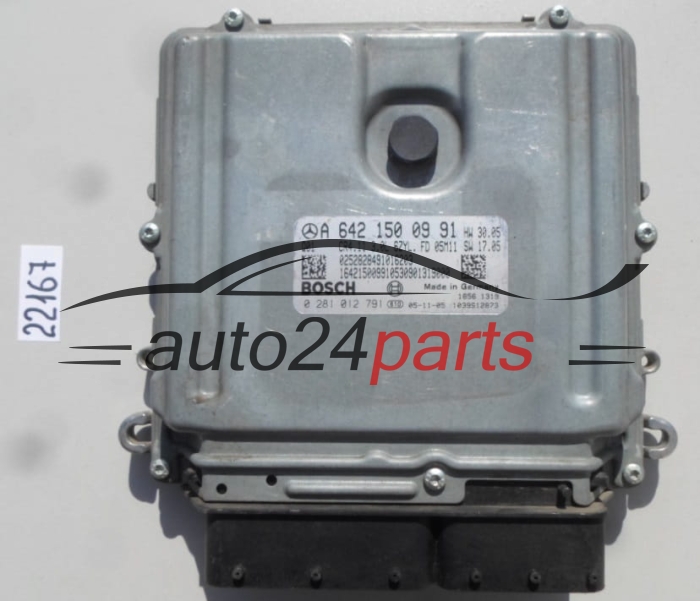 CALCULATEUR MOTEUR MERCEDES W164 3.0 CDI BOSCH 0 281 012 791, 0281012791, A 642 150 09 91, A6421500991, CR4.11 