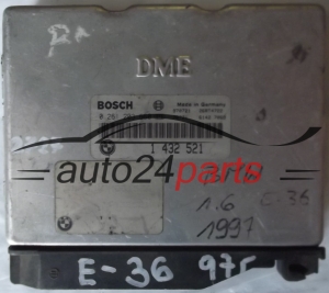 Μονάδα Ελέγχου Κινητήρα BMW 3 E36 316 BOSCH 0 261 203 660, 0261203660, 1 432 521