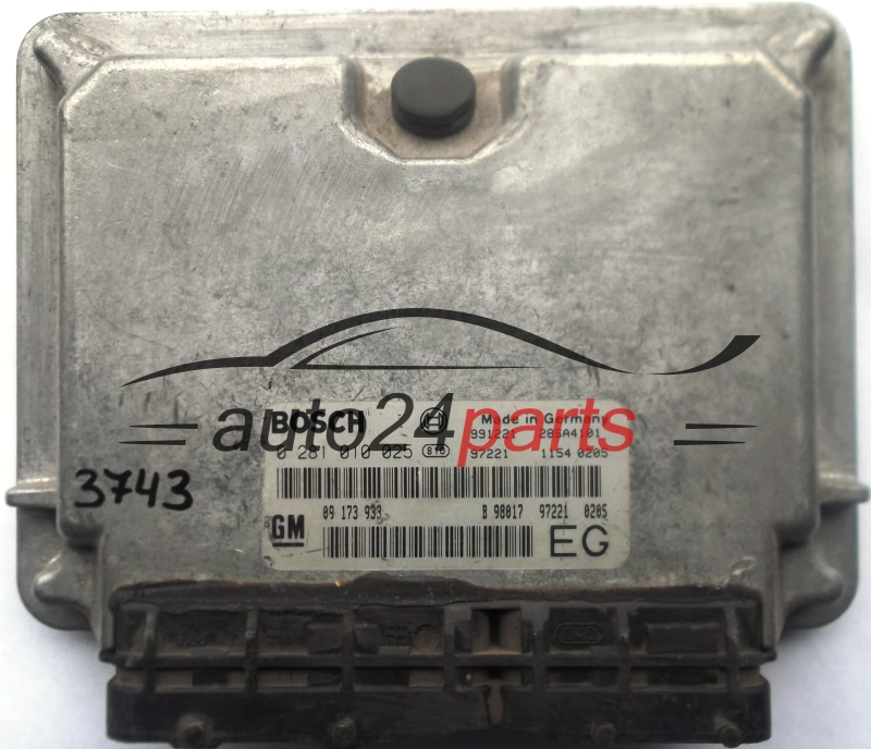 MOTORSTEUERGERÄT ECU STEUERGERAT OPEL FRONTERA 2.2 DTI X22DTH BOSCH 0281010025, 0 281 010 025, 09173933, 9173933, 09 173 933 EG
