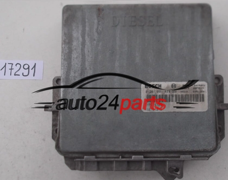 MOTORSTEUERGERÄT ECU STEUERGERÄT LAND ROVER FREELANDER 2.0 TD BOSCH 0 281 001 420, 0281001420, TYPE 4125 MSB101070