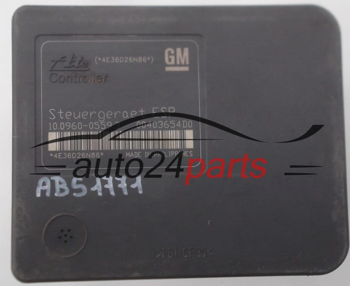 Aντλία ABS OPEL ASTRA H ZAFIRA B GM 13 234 911 AS,  ATE 10.0206-0248.4, 10.0960-0559.3