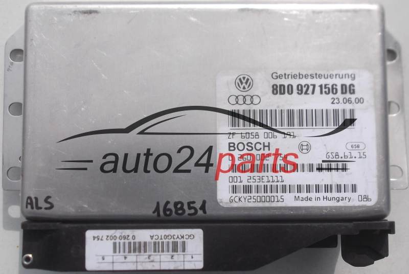 BOITE DE VITESSES AUTOMATIQUE AUDI A4 A6 BOSCH 0 260 002 754, 0260002754, 8D0 927 156 DG, 8D0927156DG