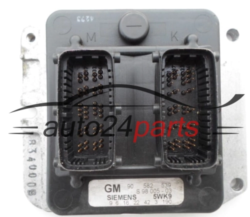 MOTORSTEUERGERÄT ECU STEUERGERAT OPEL ASTRA ZAFIRA 1.8 X18XE1 SIEMENS 5WK9 3 190,  GM 90 582 539